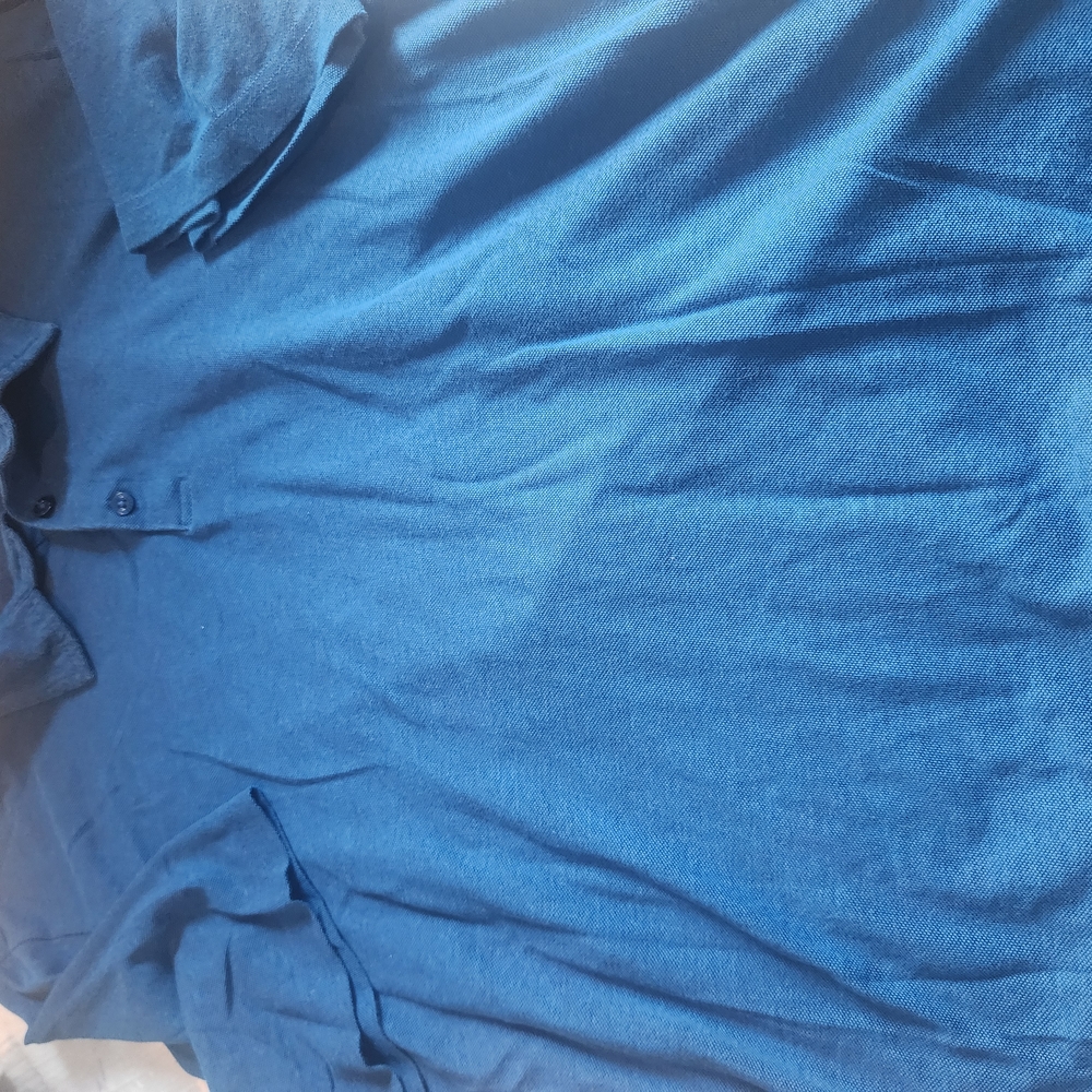 Haggar Casual Blue Button Down Shirt